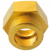 Brass socket nipple - DN12/DN16/DN20