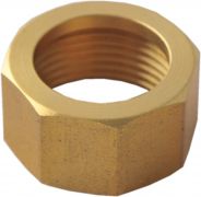Union nut made from brass and stainless steel, brass thread unions, flat sealing
