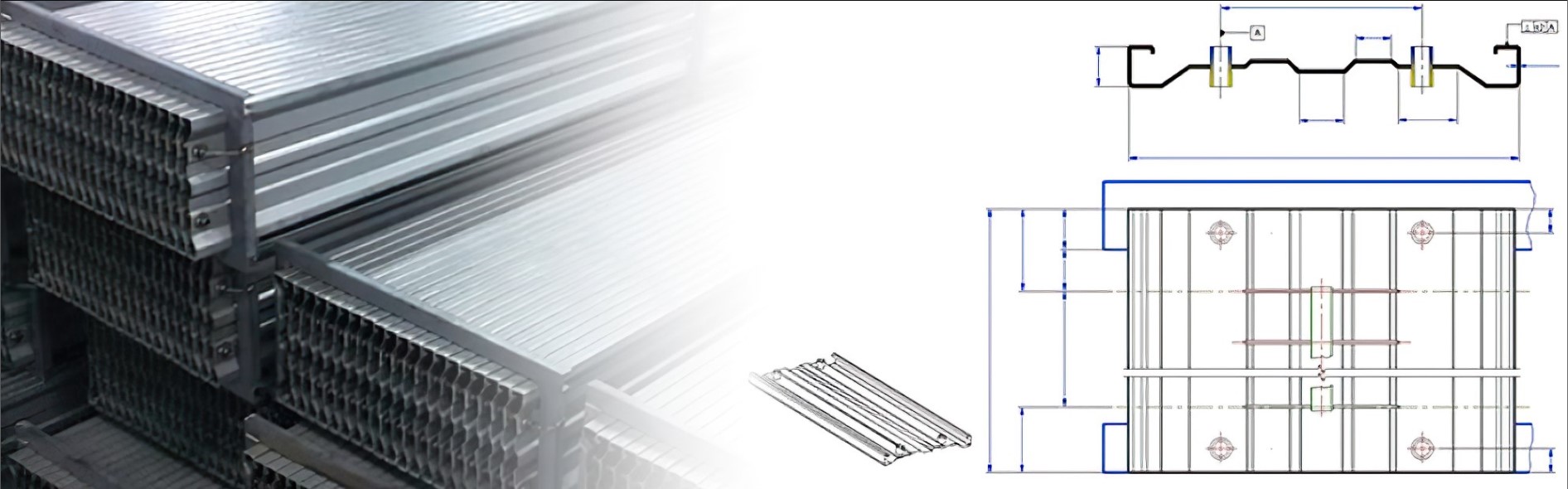 KWS Industrietechnik - Elektrofilterteile - Kollektorplatten für elektrostatische Filter - Collecting plates